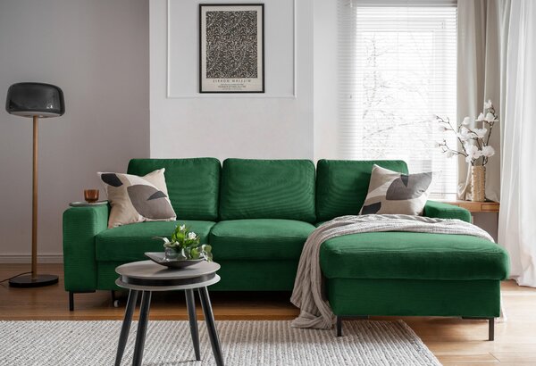 ROHOVÁ SEDAČKA, textil, smaragdově zelená MID.YOU - Sedací soupravy, Online Only
