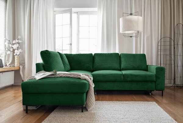 ROHOVÁ SEDAČKA, textil, smaragdově zelená MID.YOU - Sedací soupravy, Online Only
