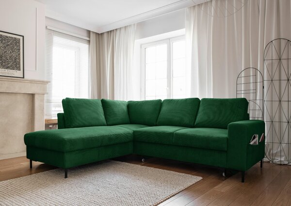 ROHOVÁ SEDAČKA, textil, smaragdově zelená MID.YOU - Sedací soupravy, Online Only