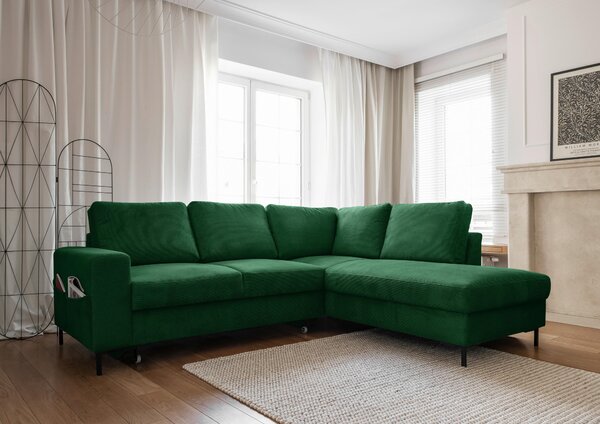 ROHOVÁ SEDAČKA, textil, smaragdově zelená MID.YOU - Sedací soupravy, Online Only