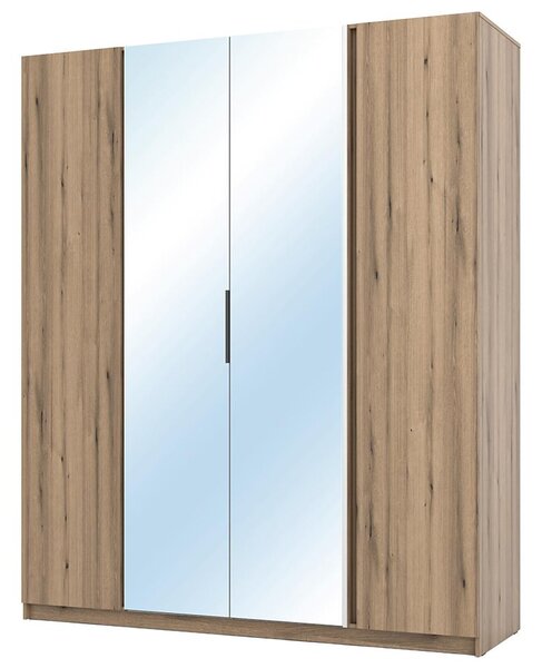 Šatní skříň KAJA 2F 2LU | 200 cm | se zrcadly | VYSOKÁ | evoke