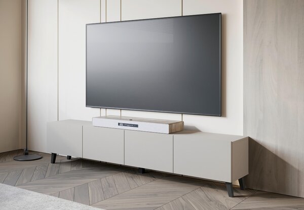 NÍZKÁ KOMODA, béžová, kašmírová, 190/40/32 cm P & B - TV stolky & komody pod TV, Online Only