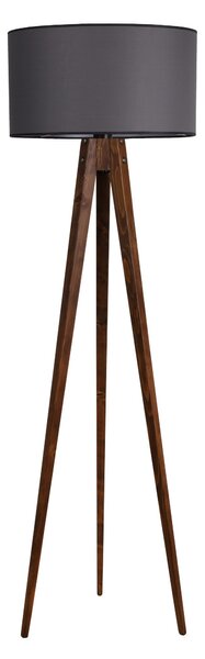 ASIR Stojací lampa LAMBADER ořech šedá
