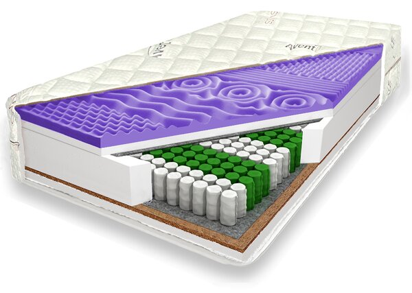 Eureka Taštičková matrace „JUPITER” 22cm 90 x 200 Bílá taštičkové Lavender