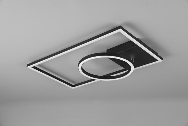 Trio R62182132 LED přisazené stropní svítidlo Verso 1x24,5W | 3000lm | 3000K - nastavitelné, 3 fázové stmívání, matná černá