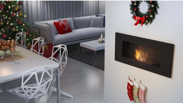 Kratki DELTA2/CZARNY/TUV - Vestavěný BIO DELTA2 krb 40x90 cm 2kW černá