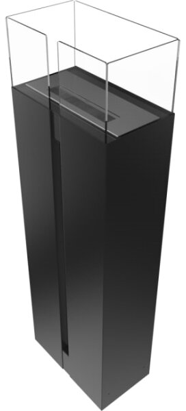 Kratki ROMEO/CZARNY/TUV - BIO krb ROMEO 113,6x35,9 cm 2kW černá