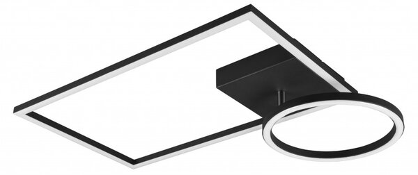 Trio R62182132 LED přisazené stropní svítidlo Verso 1x24,5W | 3000lm | 3000K - nastavitelné, 3 fázové stmívání, matná černá