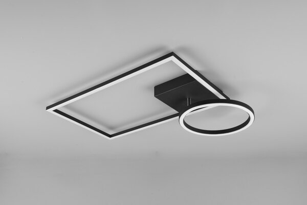 Trio R62182132 LED přisazené stropní svítidlo Verso 1x24,5W | 3000lm | 3000K - nastavitelné, 3 fázové stmívání, matná černá
