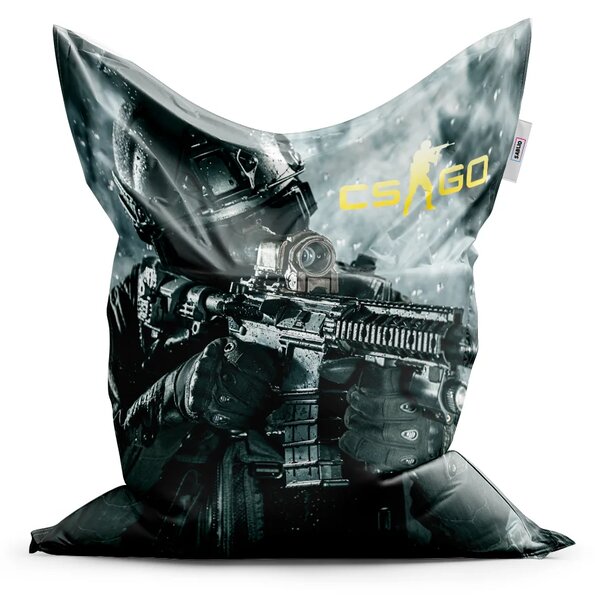 Sablio Sedací vak Classic CS:GO Voják 1 - 150x100 cm