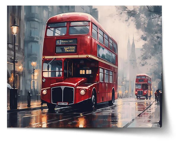 Sablio Plakát Londýn Double-decker 2 - 60x40 cm