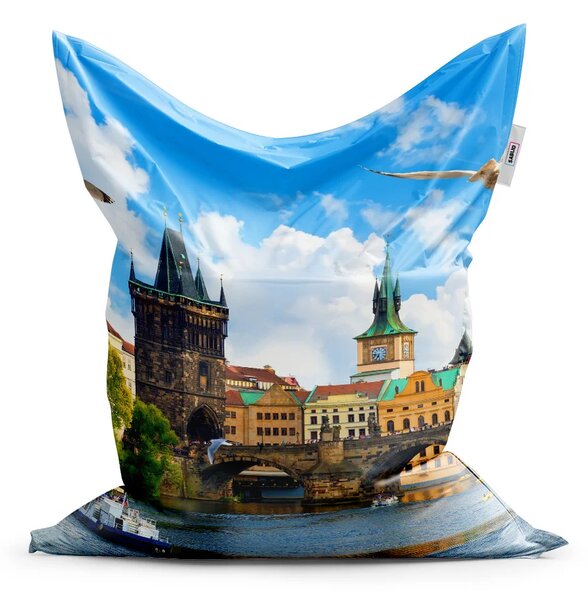 Sablio Sedací vak Classic Praha Karlův most 2 - 150x100 cm