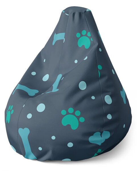 Sablio Sedací vak Pear Kostičky - 70 x 95 x 15 cm