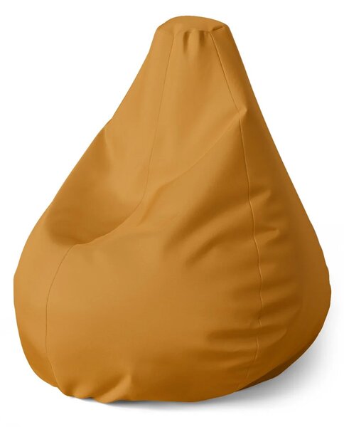 Sablio Sedací vak Pear Okrová - 70 x 95 x 15 cm
