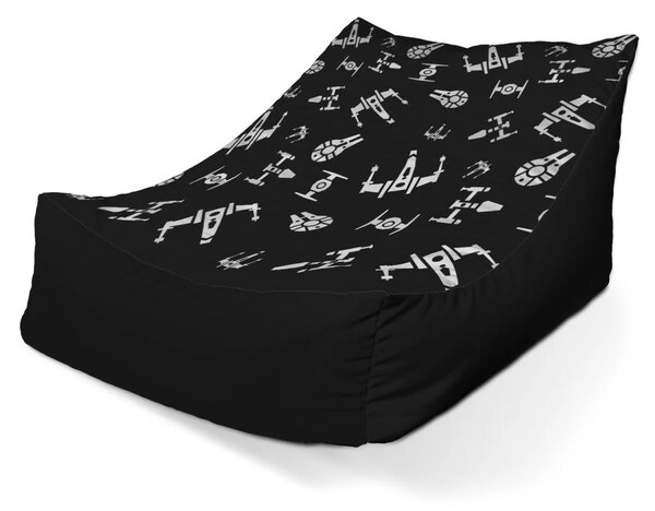 Sablio Sedací vak Lounge Star Wars Vesmírné lodě Pattern - 80 x 95 x 50 cm