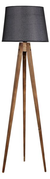 ASIR Stojací lampa LAMBADER hnědá černá