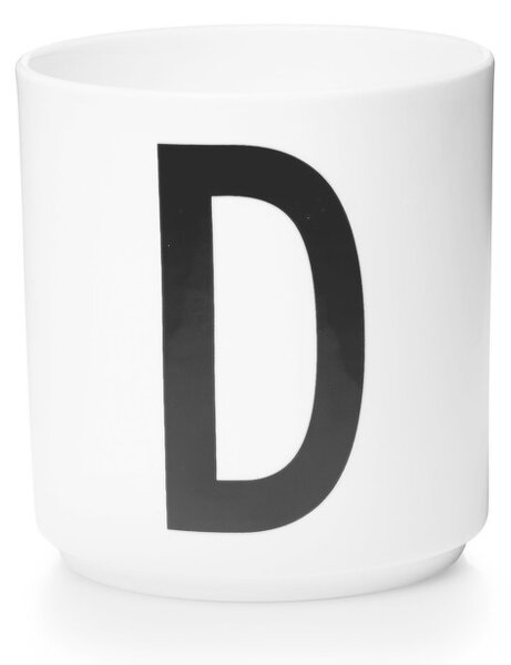 Design Letters Hrnek s písmenem D, white