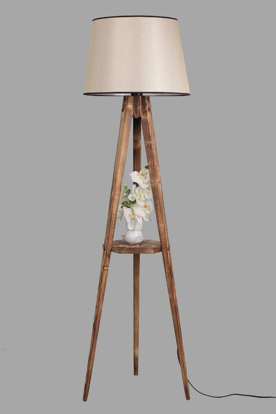 ASIR Stojací lampa LAMBADER hnědá