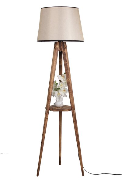 ASIR Stojací lampa LAMBADER hnědá