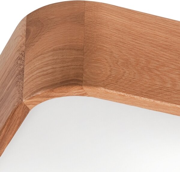 Stropní svítidlo OAK SQUARE 2xE27/15W/230V 35x35 cm dub