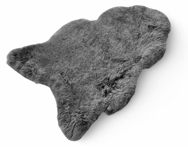 Islandská jehněčí kůže, šedá, barvená, střižený chlup, velikost III Střižený chlup 5 cm