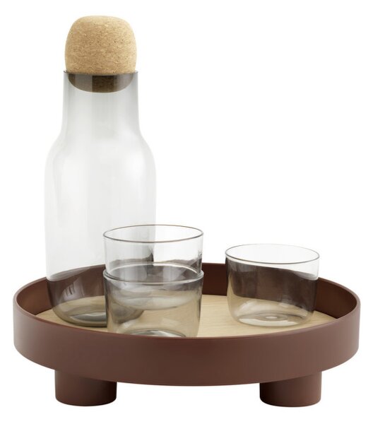 Muuto Tác Platform Tray, dark red