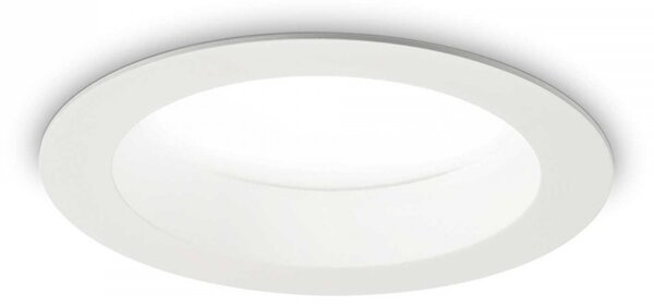 Ideal Lux 193526 LED zápustné stropní bodové svítidlo Basic wide 1x15W | 1500lm | 3000K | IP44 - bílá