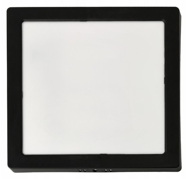 LED stropní svítidlo pro přisazenou montáž 24W 2640lm 4000K Černý čtverec