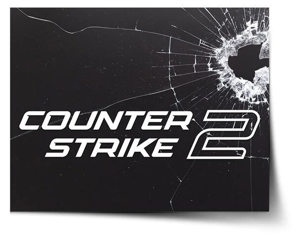 Sablio Plakát Counter Strike 2 Průstřel - 60x40 cm