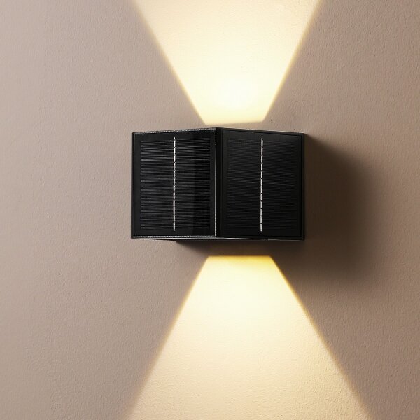 Brilagi - LED Solární nástěnné svítidlo SOLAR CUBE LED/2W/3,2V 1300 mAh IP54