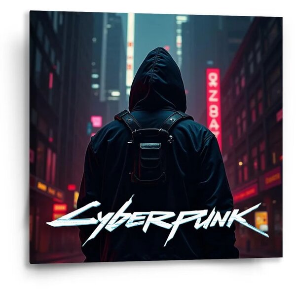 Sablio Obraz Cyberpunk 2077 Pohled do města - 50x50 cm