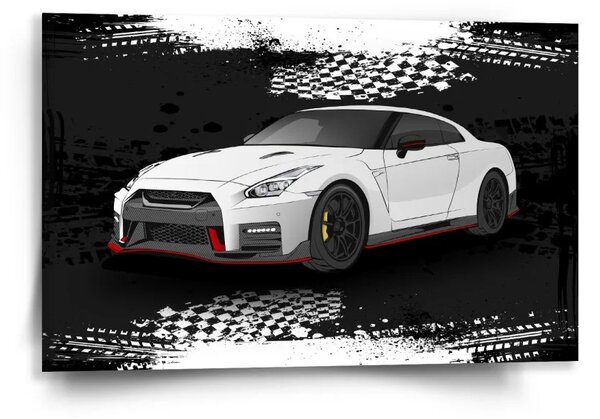 Sablio Obraz Nissan GTR 35 Černý - 60x40 cm