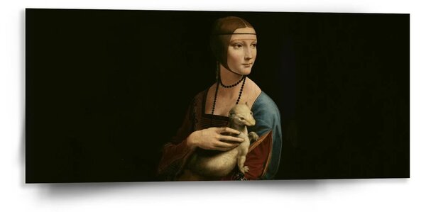 Sablio Obraz Dáma s hranostajem - Leonardo da Vinci - 110x50 cm