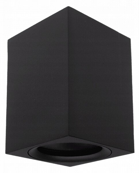 Stropní svítidlo GU10 LED, pohyblivé, výška 60x100 mm, černé