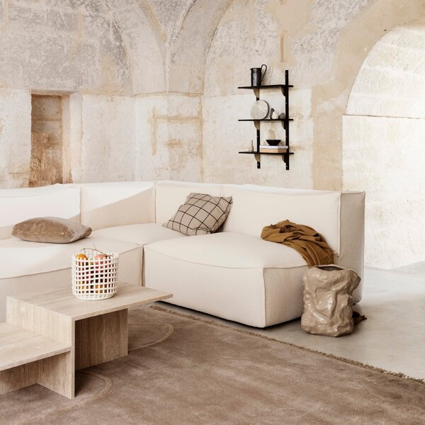 FERM LIVING Police Sector Tripple, Narrow, Natural Oak, Mosaz
