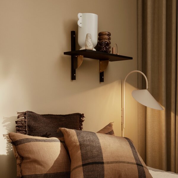 FERM LIVING Police Sector Single, Narrow, Natural Oak, Černá