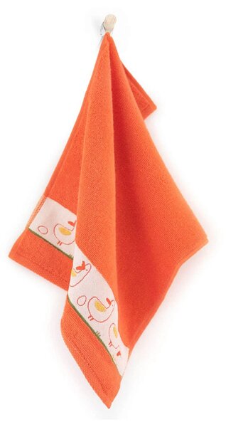DARRÉ Bavlněný ručník Kačenky - oranžová Velikost: ručníček 30 x 50