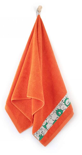 DARRÉ Bavlněný ručník Ufo - oranžová Velikost: ručníček 30 x 50