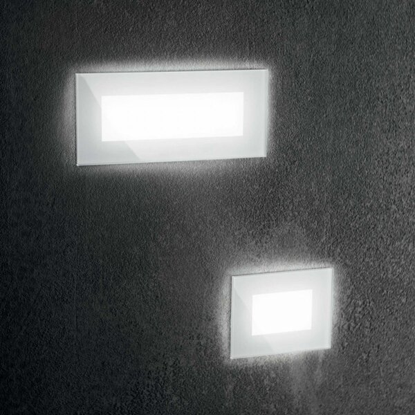 Ideal Lux 255804 LED venkovní nástěnné orientační svítidlo Indio 1x8W | 1170lm | 3000K | IP65 - bílá