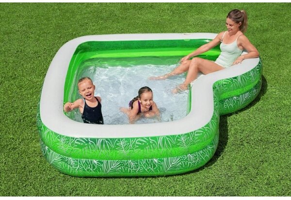 Bestway 54336 Nafukovací bazén rodinný Tropický ráj 231 x 231 cm