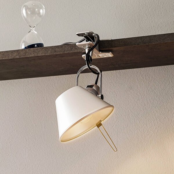 Artemide Tolomeo Pinza - designová připínací lampa, Hliník / šedá / zinek, Obývací pokoj / jídelna, Hliník, Design