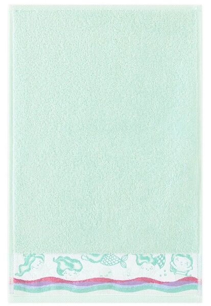 DARRÉ Bavlněný ručník Mořské panny - mint Velikost: ručníček 30 x 50