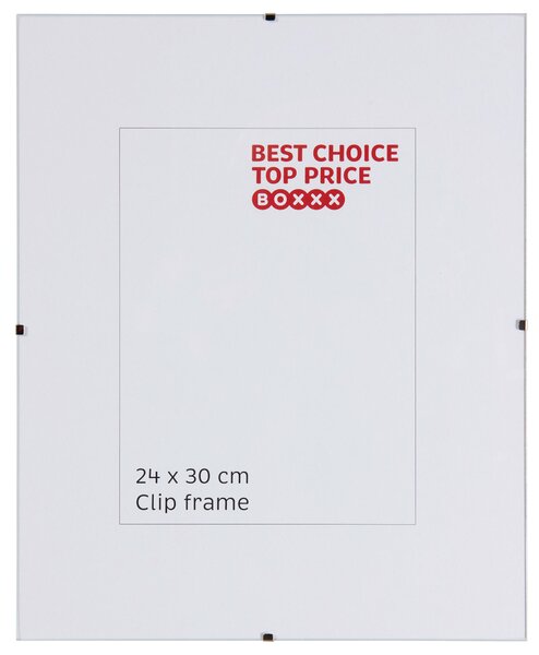 KLIPOVÝ RÁMEČEK, 1 foto 24 cm x 30 cm Boxxx - Fotorámečky & obrazové rámy