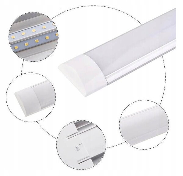 ECOLIGHT LED hranolové svítidlo 90 cm 2+1 Zdarma !! 6500K