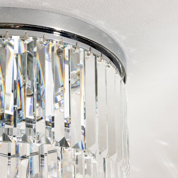 Brilagi - LED Křišťálové stropní svítidlo MOZART 5xE14/40W/230V lesklý chrom
