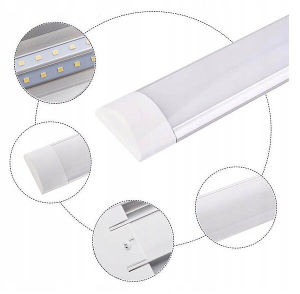 ECOLIGT LED hranolové svítidlo 120cm 6500K