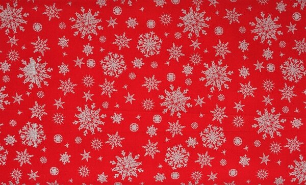 Vesna | Brilltex bavlněná Tkanina 140 cm Vánoční červená