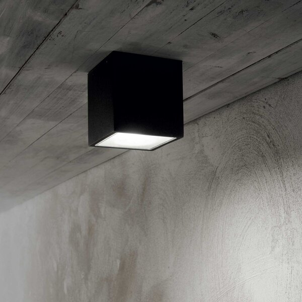 Ideal Lux 251530 přisazené stropní svítidlo Techo big 1x20W | GU10 | IP54 - černá