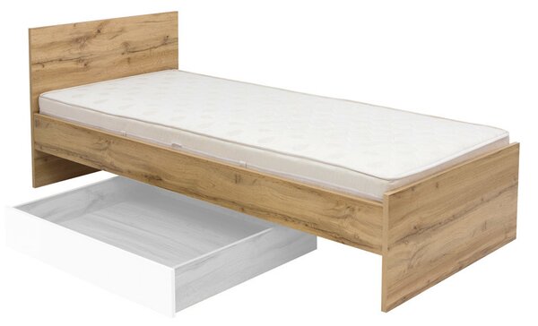Jednolůžková postel 90 cm BRW Zele LOZ90