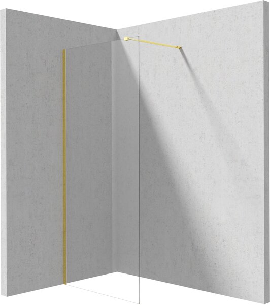 Deante Prizma sprchová zástěna walk-in 80 cm zlatá lesk/průhledné sklo KTJ_Z38P